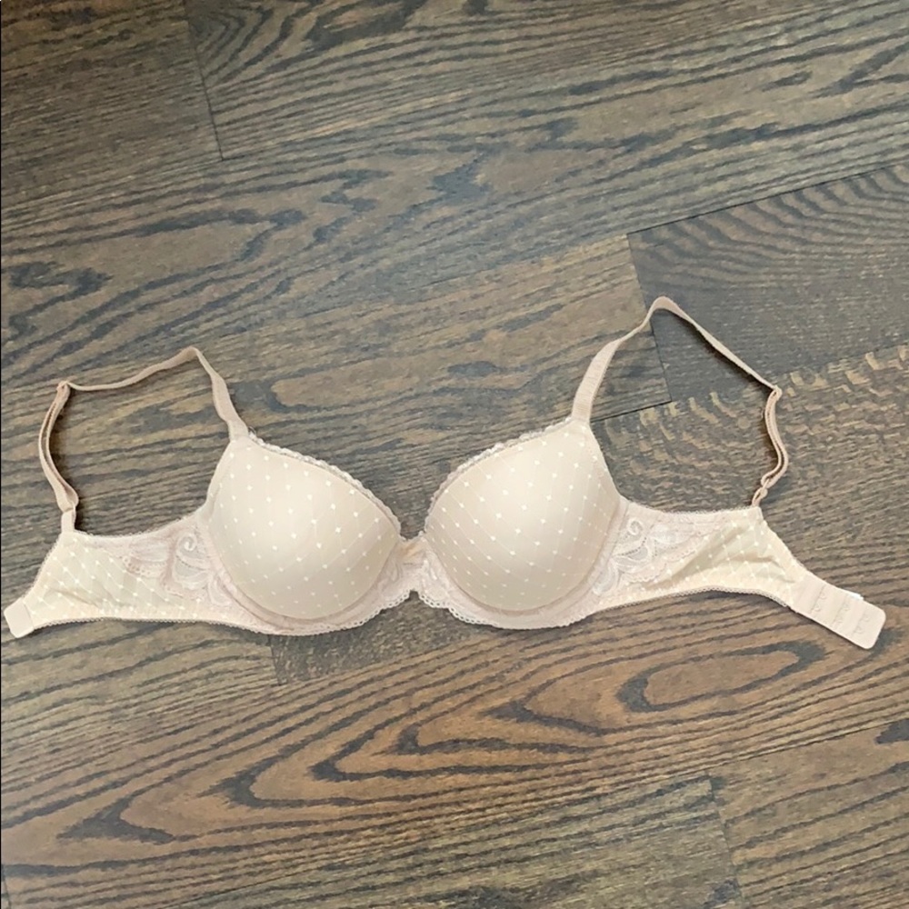 Wacoal Nude/Blush Polka Dot Lace T-Shirt Bra